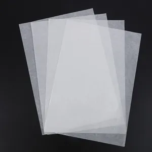 Translucent white tissue wrapping paper detail, lightweight packaging material for shoes.