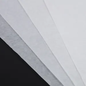 Translucent white tissue paper close up detail shot for gift wrapping and shoe stuffing packaging