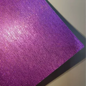Purple glitter metallic brush specialty paper detail shot, perfect for craft design.