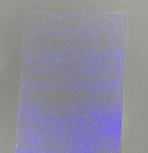 Glitter backing paper for badge DIY fine sparkle craft decoration material sheet white 1pc