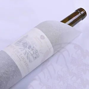 Detailed view of translucent wrapping tissue paper, showcasing delicate texture and protective use.