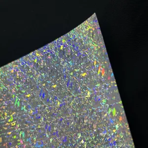 128g laser holographic double flash badge backing paper handmade DIY special cardstock sheet