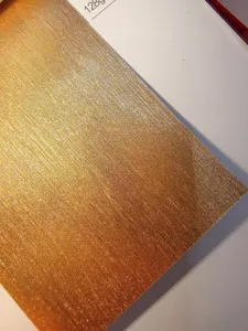 Metallic glitter specialty paper, 128g brushed gold craft paper for badge backing DIY.