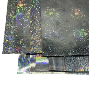 Holographic laser badge backing paper 128g DIY craft specialty flash cardstock for handmade art