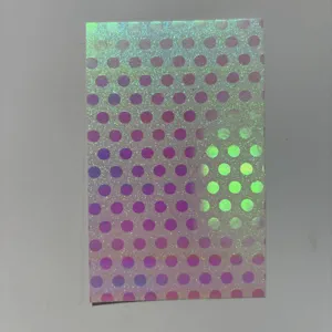 Holographic polka dot badge backing paper DIY craft shiny decorative paper sheet