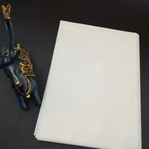 Translucent white tissue wrapping paper for flower packaging and gift box filler protection.
