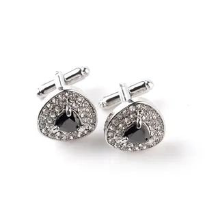 Europese vintage kristallen manchetknopen voor heren dames elegante strass overhemd