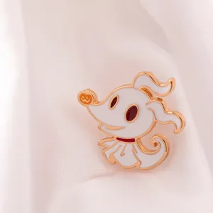 Spilla smaltata con fantasma di cartone animato spilla di Halloween badge spaventoso bijou