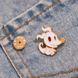 Simpatico spillo smaltato fantasma cartoni animati Halloween giacca jeans risvolto badge accessorio