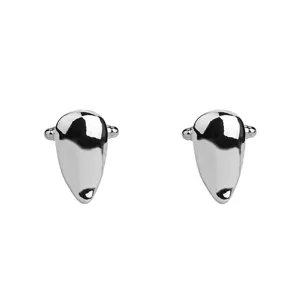 Boutons de manchette goutte d'argent pour homme, élégants bijoux de manchette d'affaires.