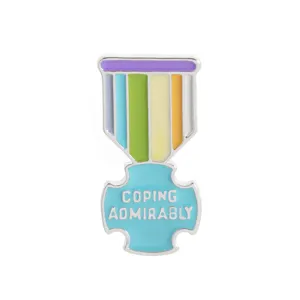 Metal enamel pin brooch cute creative colorful medal badge backpack clothing accessory lovely gift