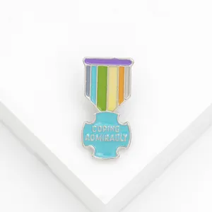 Enamel pin metal badge cute cartoon medal brooch fashion accessories clothes decor gifts