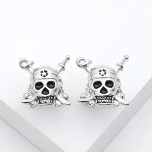 Französischer Stil Legierung Totenkopf Manschettenknöpfe Versilbert Emaille Manschettenknöpfe Für Herren Classic Business Hochzeit Zubehör Schmuck Geschenk