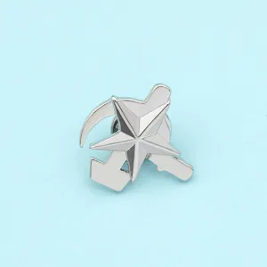 Broche de col en metal motif etoile marteau faucille sovietique insigne vetement mode