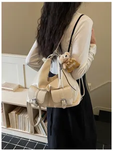 Retro textured large capacity women backpack multi-use stylish commute shoulder bag new