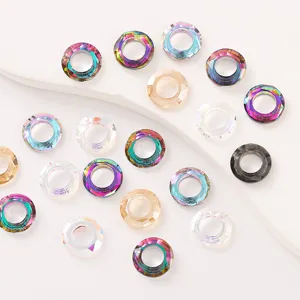 10mm angel ring hollow crystal rhinestone nail art DIY pendant jewelry components