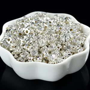 Round Sew On Glass Rhinestones With Metal Claw Base DIY Craft Crystal For Garments And Jewelry Making