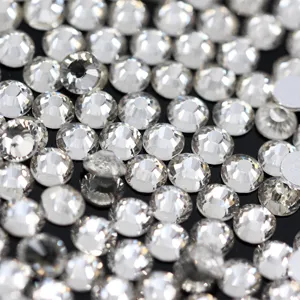 Witte klare platte strasssteentjes voor nail art DIY kristallen diamanten glanzend