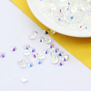Platte AB steentjes voor nail art DIY, sprankelende kristallen diamant edelstenen