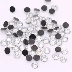 Cuentas Sueltas de Cristal de Vidrio Facetado Diamantes de Imitación de Dorso Plano Para Hacer Joyas de Bricolage Cristales Hotfix Ropa Decoración de Uñas
