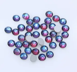 Round Glass Flatback Rhinestones Loose Crystal Stones For Nail Art Phone Case Craft Garment Decoration DIY Accessories