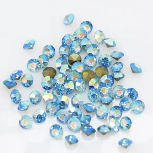 Sparkling Blue AB Crystal Rhinestones for DIY Nail Art Decor And Phone Case Accessories