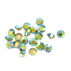 AB color iridescent pointed back rhinestones for nail art DIY crafts phone case decor