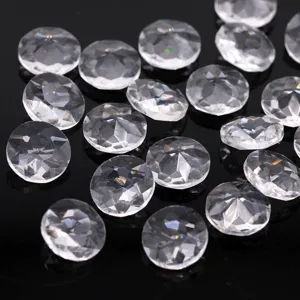 Weißes transparentes Glas facettierte lose Strasssteine künstliche Edelsteine für DIY Schmuck