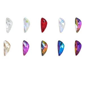 Strass de arte de uñas de ala de ángel cristales de colores diamantes para manicura DIY