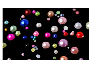 Perles plates de différentes tailles pour nail art et décoration de téléphone DIY.