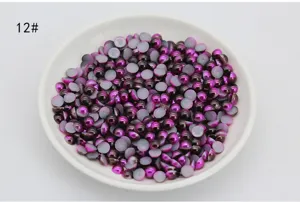 ABS flatback gradient mermaid pearls for DIY phone case and nail art decorations.