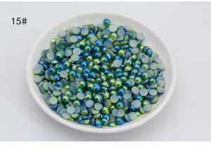 ABS flatback half round gradient mermaid pearls for DIY phone case nail art decoration