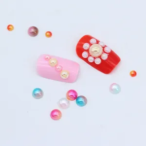 ABS Flatback Half-Round Mermaid Pearls Nail Art Decorations for DIY Phone Case Wholesale