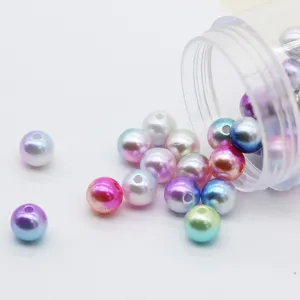 Perle di imitazione ABS colorate sfumate perla sirena per nail art e artigianato