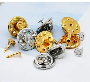 DIY brooch pin backs clutch butterfly clasps badge accessories gold silver metal 20pcs