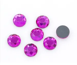 Runde Glas Kristall Flachrückseite Strasssteine für Handyhülle Dekoration und DIY Schmuck.