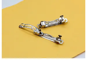 Metall Haarklammer Federklammer Rohling Haarschmuck für DIY Handarbeit Schleife 20 Stk