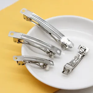 DIY Handgemachte Metall Feder Rohlinge Haarklammern Legierung Galvanisierte Haarklammer Basis Haaraccessoires Bastelbedarf