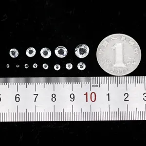 Strass in vetro trasparente fondo appuntito guida alle taglie per gli accessori DIY
