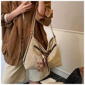 2025 New Multi-functional Retro Matte Backpack Women Large Capacity Shoulder Tote Bag Chic