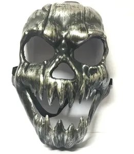 Halloween scary skull mask full face plastic retro big teeth party costume horror prop