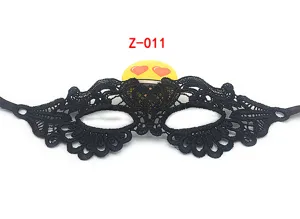 Black lace mask for masquerade party, sexy half face eye mask for women Halloween costume.