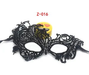 Black lace masquerade mask half-face sexy eye mask for party Halloween holiday dress up supplies