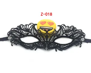 Black lace masquerade mask for women, half face sexy eye mask for Halloween party costume.
