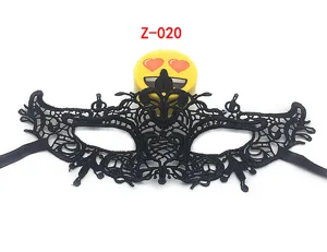 Black lace masquerade mask for women, half face sexy eye mask for Halloween party.