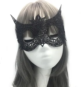 Elegant black lace half face mask for women party Halloween costume masquerade decorative eye mask