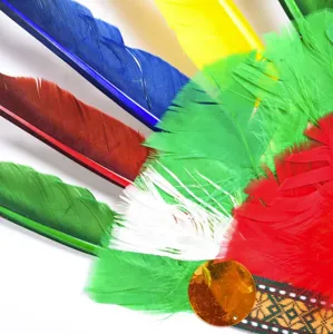 Coiffe en plumes colorées chapeau de chef indien accessoire de costume de fête pour enfants
