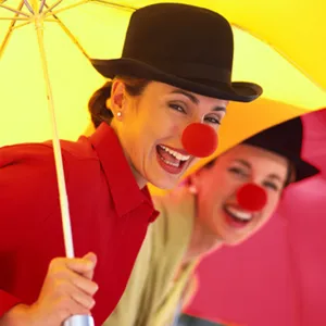 Halloween clown kostuum rode neus en bolhoed feest verkleedpartij rekwisieten voor volwassenen