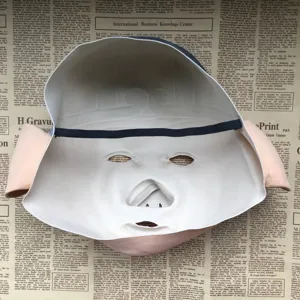 Maschera in lattice Zhu Bajie Viaggio in Occidente costume di Halloween supporto.