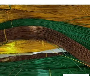 Fil de fer enrobe de papier pour fleurs bricolage materiel artisanal vert brun or couleur